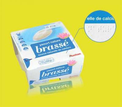 Auchan se lance dans le packaging alimentaire en braille !